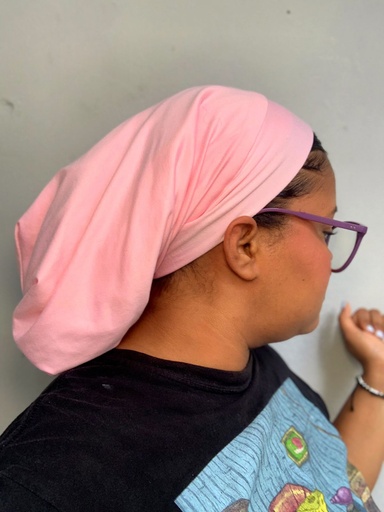 Gorro Licrado Rosa Con Saten Interno XL