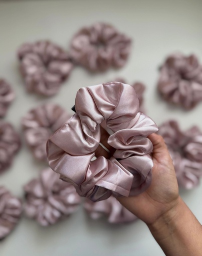 Scrunchie Rosa Beige 