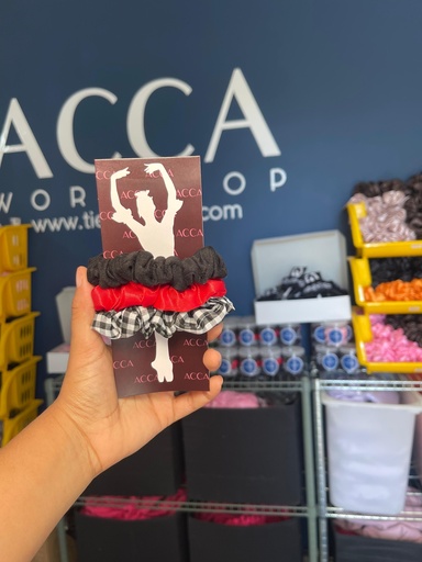 Mini Scrunchies combo rojo 
